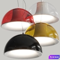 Pedrali L002S / BA Pendant Lamps 3D Model Vray
