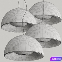 Pedrali L002S / BA Pendant Lamps 3D Model Vray