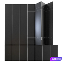 Plywood partition 3D Model Vray, Corona