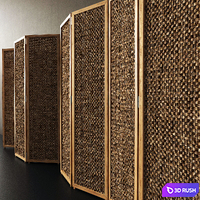 Wood screen decor n1 / Wooden screen 3D Model Vray, Corona