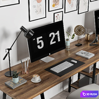 work place12 3D Model Vray, Corona