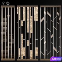 Decorative partition # 3 3D Model Vray, Corona