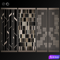 Decorative partition # 4 3D Model Vray, Corona
