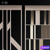 Decorative partition # 4 3D Model Vray, Corona