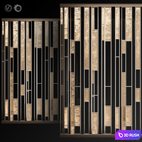 Decorative partition # 7 3D Model Vray, Corona
