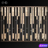 Decorative partition # 7 3D Model Vray, Corona