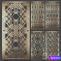Decorative partition 3D Model Corona