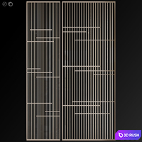 Decorative partition # 12 3D Model Vray, Corona