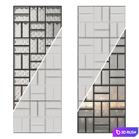 Glass Block Wall 05 3D Model Corona