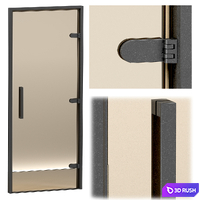 Hamam Turkish Sauna Glass Doors 3D Model Vray, Corona