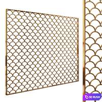 Decorative partition 92 3D Model Vray, Corona