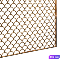 Decorative partition 92 3D Model Vray, Corona
