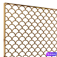 Decorative partition 92 3D Model Vray, Corona