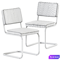 Chair S 32 PV by Thonet / Office chair 3D Model Corona