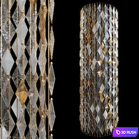 Decorative partition-screen Vargov Design (radius) 3D Model Corona