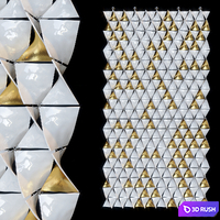 Decorative suspended partition wall Vargov® Design 3D Model Corona