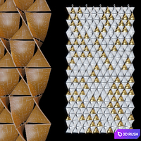 Decorative suspended partition wall Vargov® Design 3D Model Corona