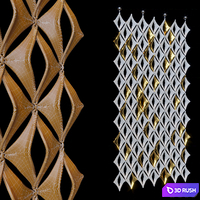 Decorative suspended partition wall Vargov® Design 3D Model Corona