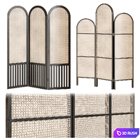 Cane Partition 3D Model Vray, Corona