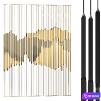 Decorative partition 024 3D Model Corona
