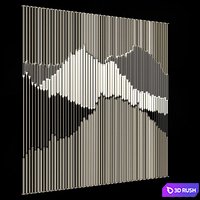 Decorative partition 024 3D Model Corona