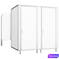 Sanitary partition 1 3D Model Vray, Corona
