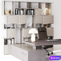 Workplace Martex Tylko Vitra 3D Model Corona