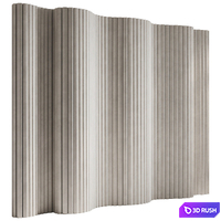 Partition Wave 3D Model Vray, Corona