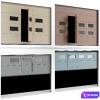 Gates for garage or warehouse 3D Model Vray, Corona