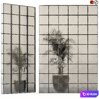 Glass block of different textures and colors 3D Model Vray, Corona