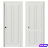 Classic door - interior door 060 - neoclassic door 3D Model Vray, Corona