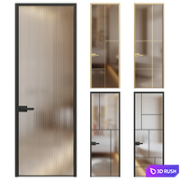 Glass modern door - interior door 075 3D Model Vray, Corona