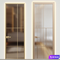 Glass modern door - interior door 075 3D Model Vray, Corona