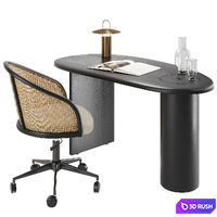Workplace PANDA 3D Model Vray, Corona