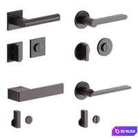 Door handles Olivari set 2 3D Model Corona