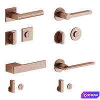 Door handles Olivari set 2 3D Model Corona