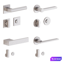 Door handles Olivari set 2 3D Model Corona