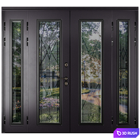 Entrance door staleks Venice 8019 Vitrazh 3D Model Corona
