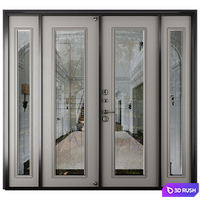Entrance door staleks Venice 8019 Vitrazh 3D Model Corona