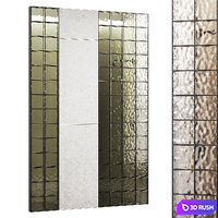Glass Block Wall 01 3D Model Corona