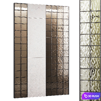 Glass Block Wall 01 3D Model Corona