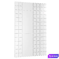 Glass Block Wall 01 3D Model Corona