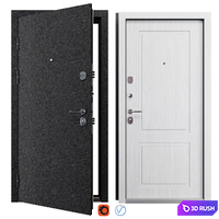 Entrance metal door Dresden (Staller) 3D Model Vray, Corona