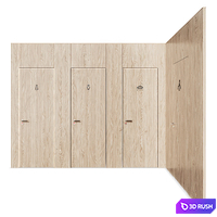 Sanitary partition with markings 3D Model Vray, Corona