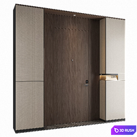 Modern Hotel Door 015 3D Model Vray, Corona