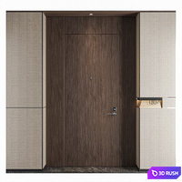 Modern Hotel Door 015 3D Model Vray, Corona