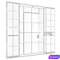 Modern Hotel Door 015 3D Model Vray, Corona