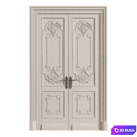 Classic Doors 03 3D Model Vray, Corona