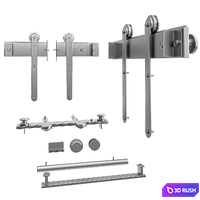 Barn Door 3D Model Vray, Corona