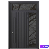 Entrance door set121 3D Model Vray, Corona